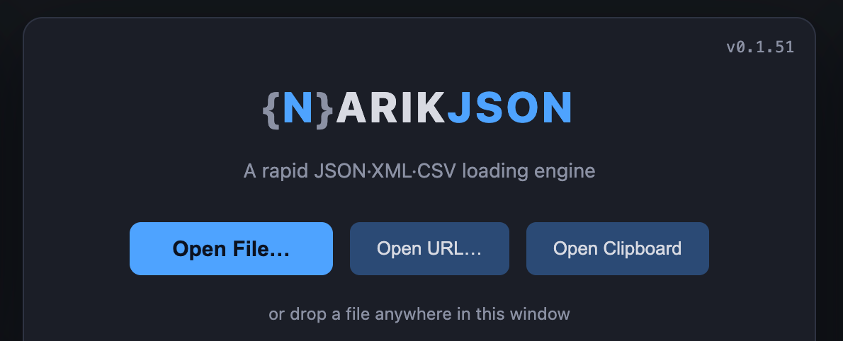 Open massive datasets